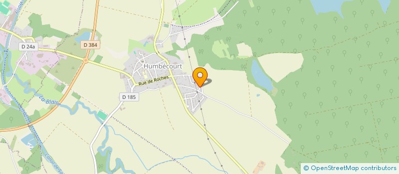 localisation de l'entreprise ADA à HUMBECOURT