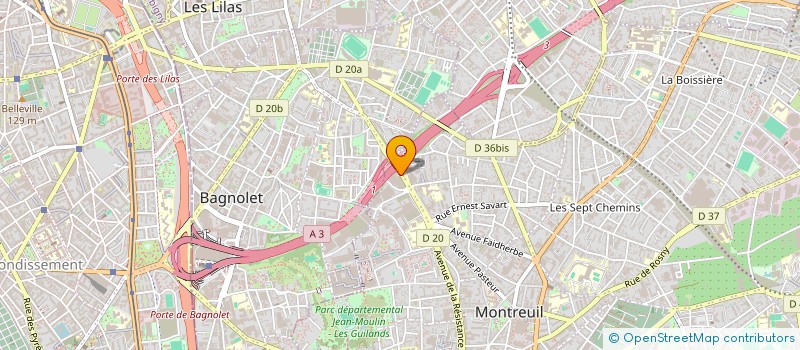 localisation de l'entreprise ADA-BAT à MONTREUIL