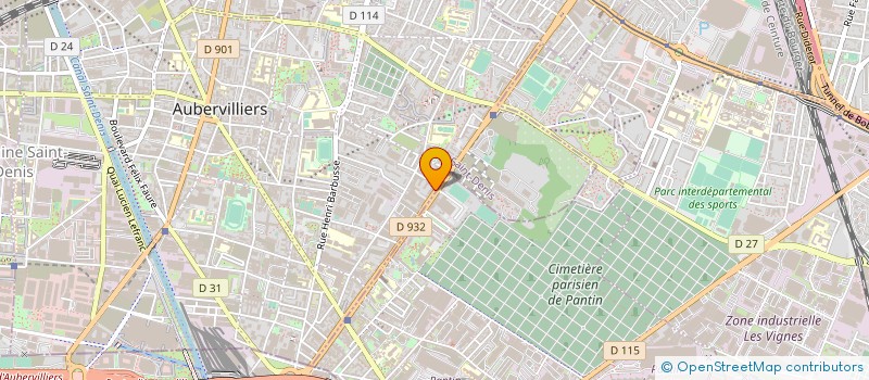 localisation de l'entreprise ADA CAR  AUBERVILLIERS