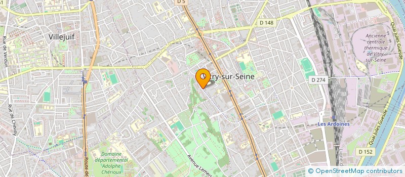 localisation de l'entreprise ADA INTERNATIONAL à VITRY-SUR-SEINE