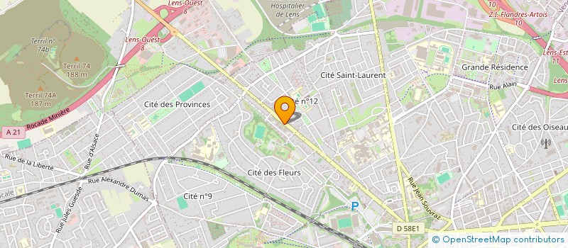 localisation de l'entreprise ADA LENS à LENS