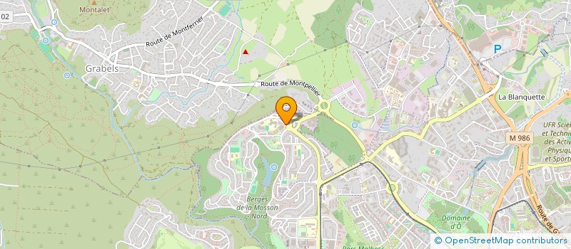 localisation de l'entreprise ADA OUVRAGES à MONTPELLIER