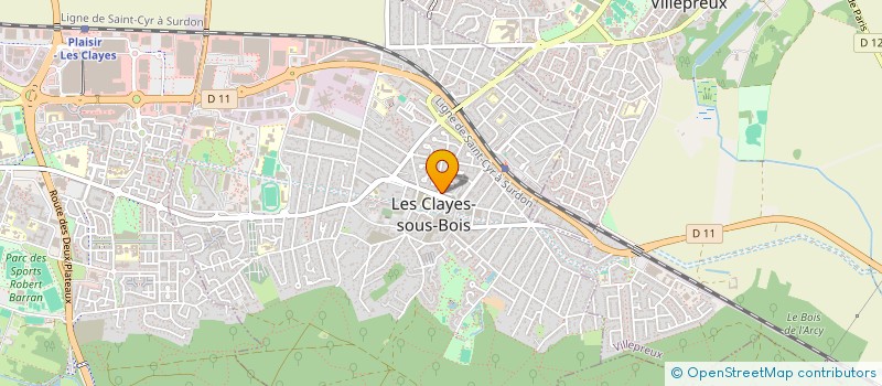 localisation de l'entreprise ADA RENOV à LES CLAYES-SOUS-BOIS