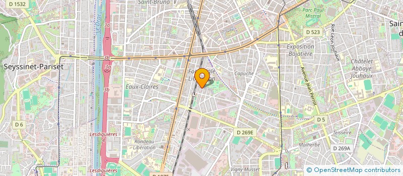 localisation de l'entreprise ADA SERVICES  ECHIROLLES