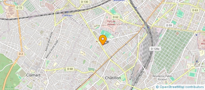 localisation de l'entreprise ADAA CONSEIL  CHATILLON