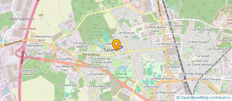 localisation de l'entreprise ADAB SERVICES à SARAN
