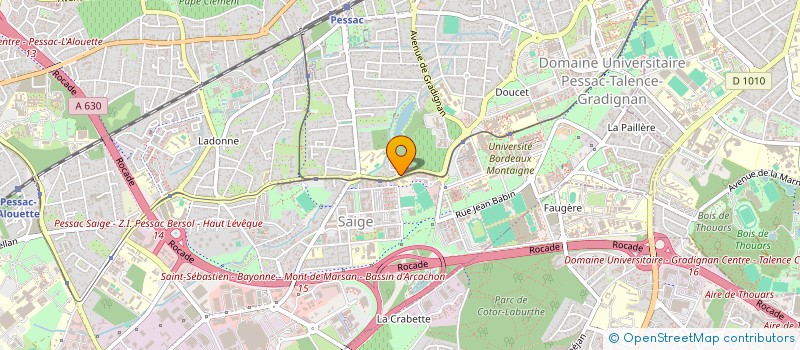localisation de l'entreprise ADAC à PESSAC