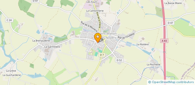 localisation de l'entreprise ADAC  SAINT-MARTIN-DES-NOYERS