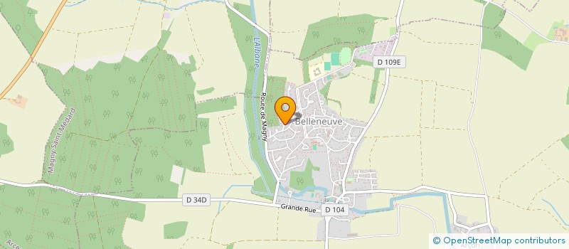 localisation de l'entreprise ADAC ELECTRONIQUE  BELLENEUVE