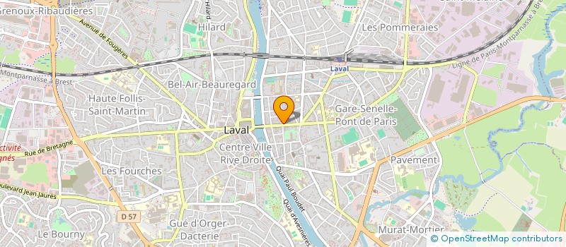 localisation de l'entreprise ADAC SARL à LAVAL