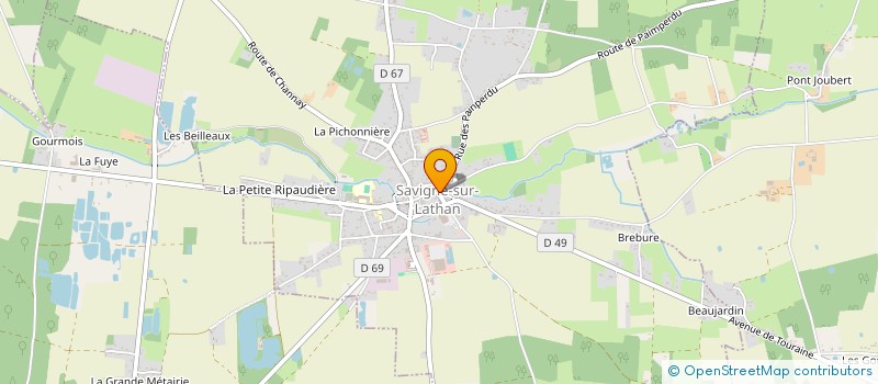 localisation de l'entreprise ADAC SECTION SAVIGNE SUR LATHAN  SAVIGNE-SUR-LATHAN