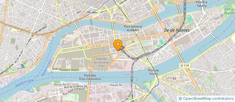 localisation de l'entreprise ADACTION à NANTES