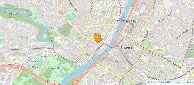 localisation de l'entreprise ADAERIS-EXPERTISE COMPTABLE à ANGERS
