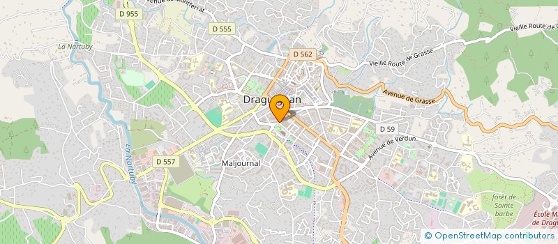 localisation de l'entreprise ADAGAS-CAOU & ASSOCIE  DRAGUIGNAN