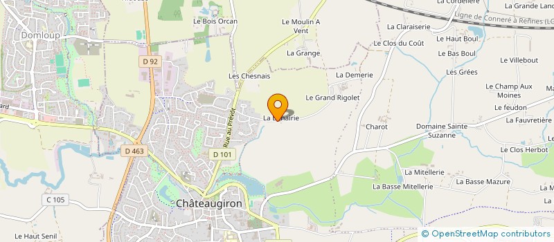 localisation de l'entreprise ADAGE à CHATEAUGIRON