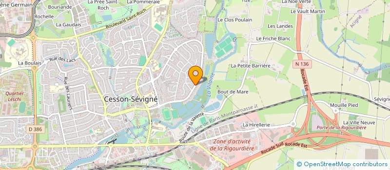 localisation de l'entreprise ADAGE  CESSON-SEVIGNE