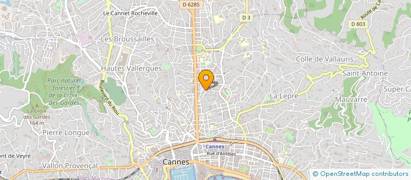 localisation de l'entreprise ADAGIO IMMOBILIER à CANNES
