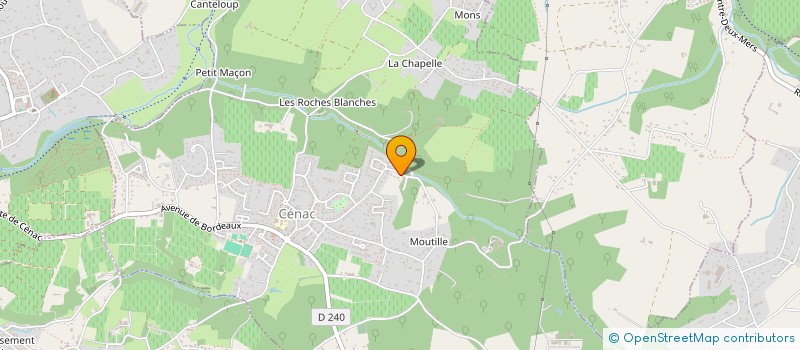 localisation de l'entreprise ADAGIO SERAPHIQUE  CENAC