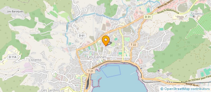 localisation de l'entreprise ADAGIO STORE à AJACCIO