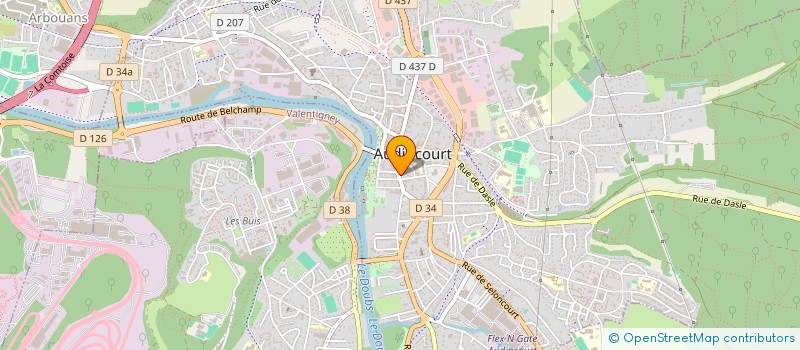 localisation de l'entreprise ADAHM  AUDINCOURT