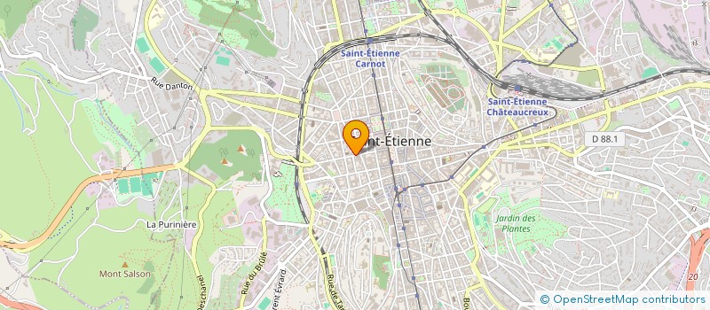 localisation de l'entreprise ADAI 42  SAINT-ETIENNE