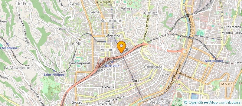 localisation de l'entreprise ADAJ à NICE