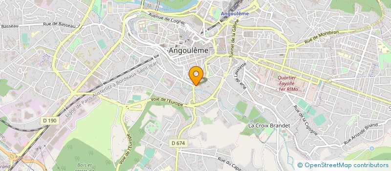 localisation de l'entreprise ADAJMEDIA à ANGOULEME