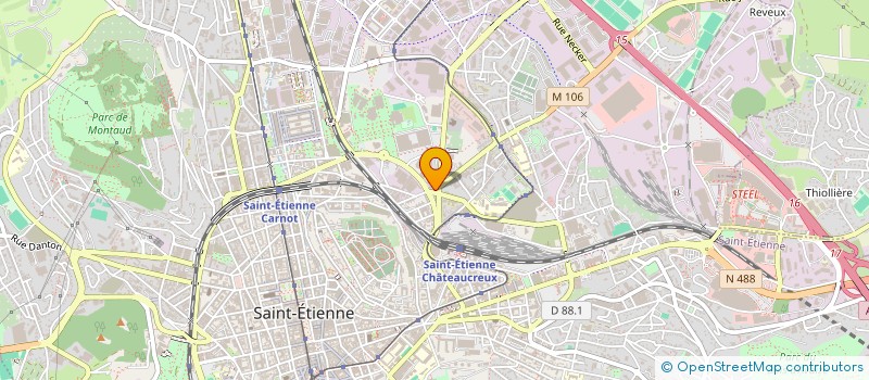 localisation de l'entreprise ADAL.1  SAINT-ETIENNE