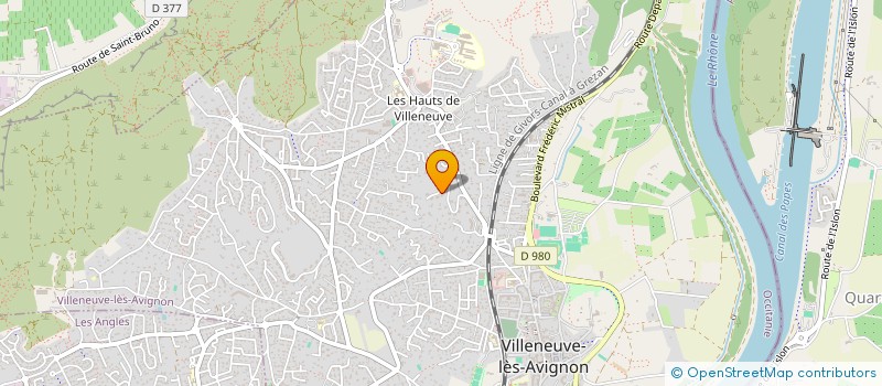 localisation de l'entreprise ADAL  VILLENEUVE-LES-AVIGNON