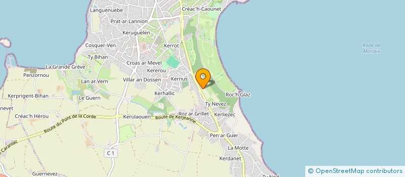 localisation de l'entreprise ADALAN  CARANTEC