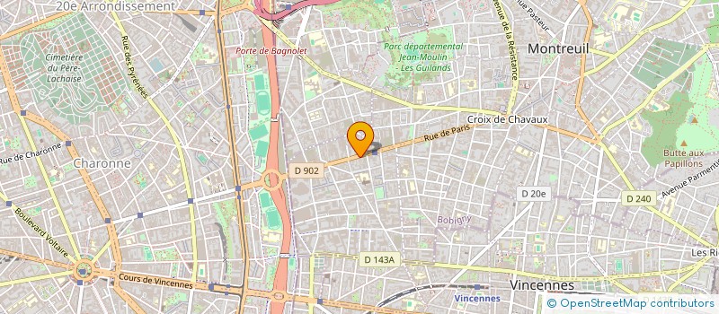 localisation de l'entreprise ADALAR à MONTREUIL