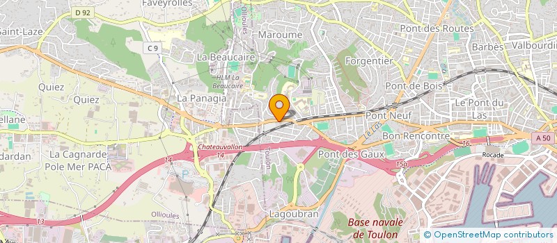 localisation de l'entreprise ADALART  TOULON