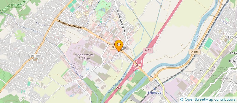 localisation de l'entreprise ADALCY  CROLLES