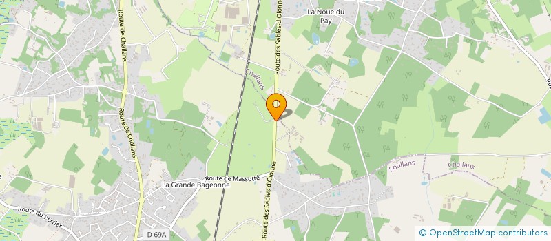 localisation de l'entreprise ADALIA 10 à SOULLANS