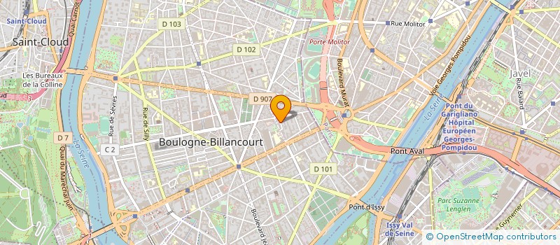 localisation de l'entreprise ADALIA ENSEIGNES à BOULOGNE-BILLANCOURT