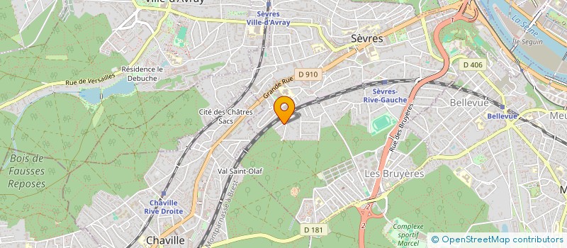 localisation de l'entreprise ADALITH à SEVRES