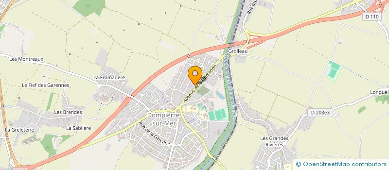 localisation de l'entreprise ADAM 17  DOMPIERRE-SUR-MER