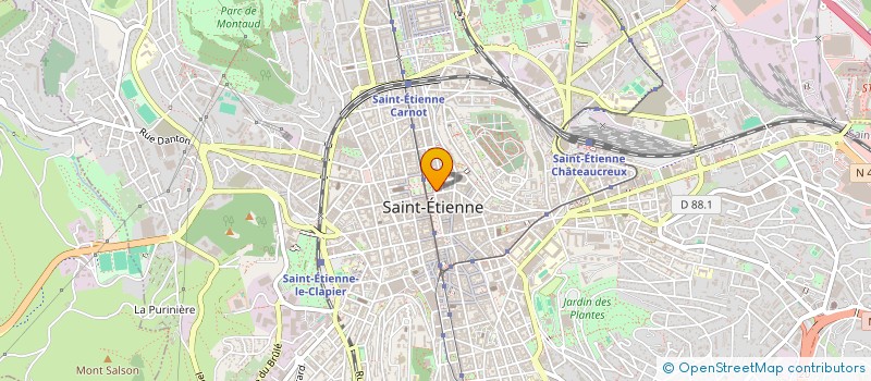 localisation de l'entreprise ADAM  SAINT-ETIENNE