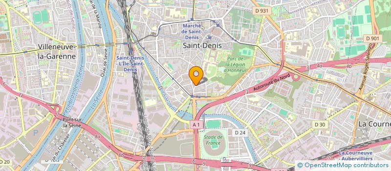 localisation de l'entreprise ADAM à SAINT-DENIS