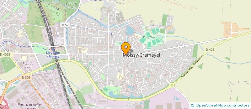 localisation de l'entreprise ADAM à MOISSY-CRAMAYEL
