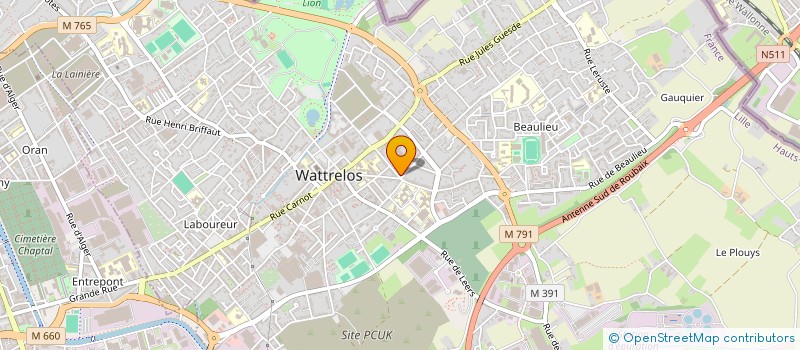 localisation de l'entreprise ADAM  WATTRELOS