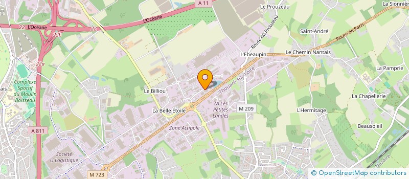 localisation de l'entreprise ADAM  CARQUEFOU