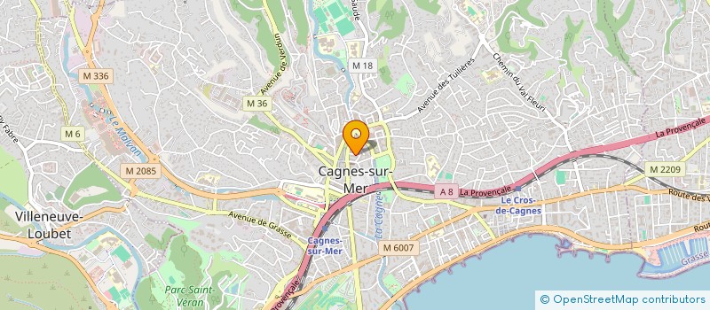 localisation de l'entreprise ADAM à CAGNES-SUR-MER