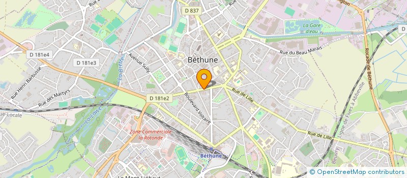 localisation de l'entreprise ADAM  BETHUNE