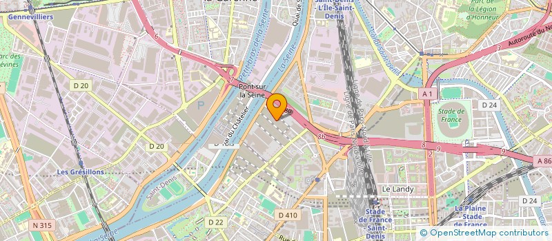 localisation de l'entreprise ADAM à SAINT-DENIS