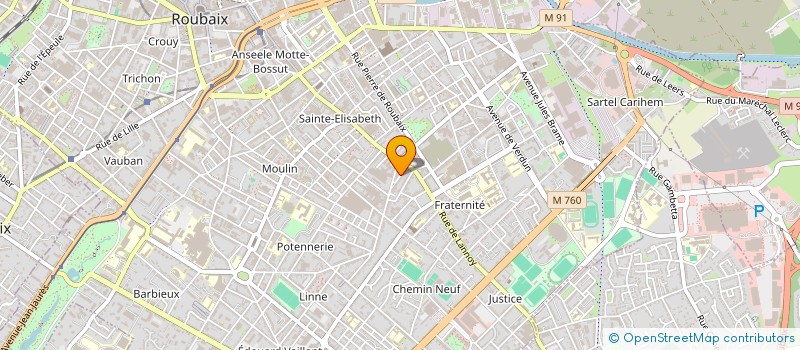 localisation de l'entreprise ADAM  ROUBAIX