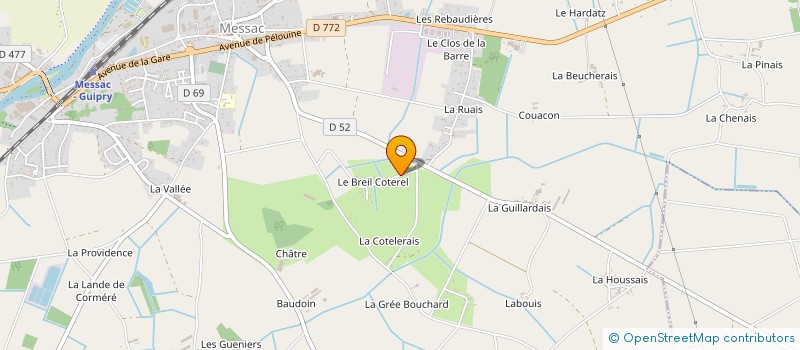 localisation de l'entreprise ADAM  GUIPRY-MESSAC