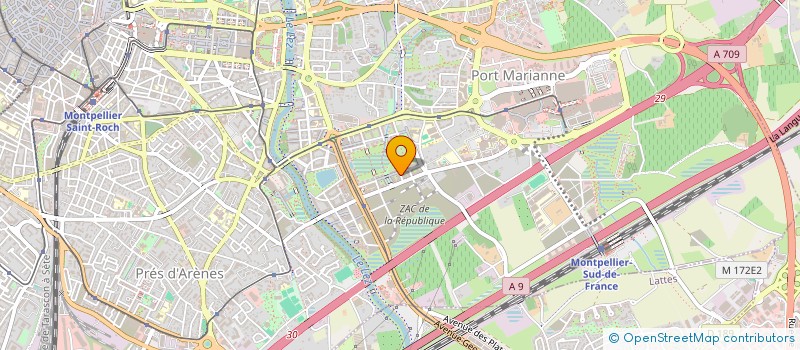 localisation de l'entreprise ADAM à MONTPELLIER