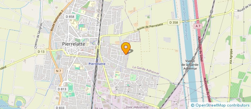 localisation de l'entreprise ADAM  PIERRELATTE