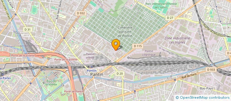 localisation de l'entreprise ADAM AMEUBLEMENT  PANTIN